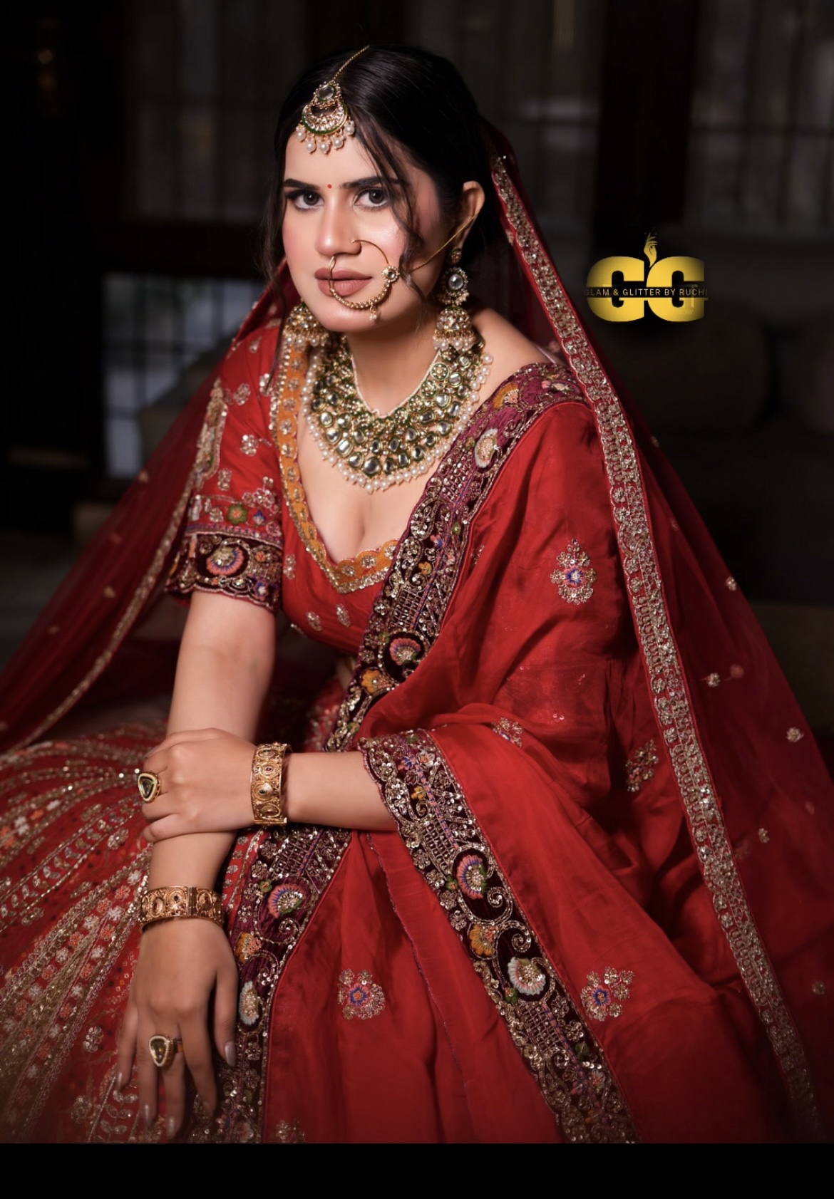 Bridal red lehenga